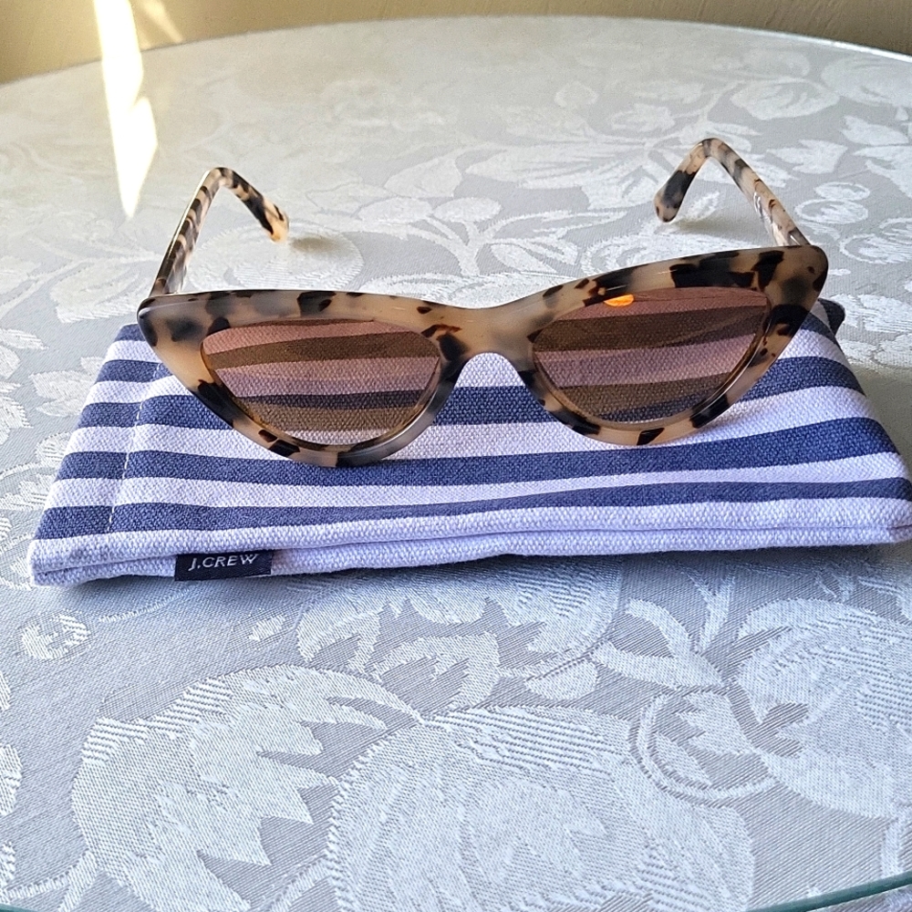 J Crew Tortoise Cat Eye Sunglasses